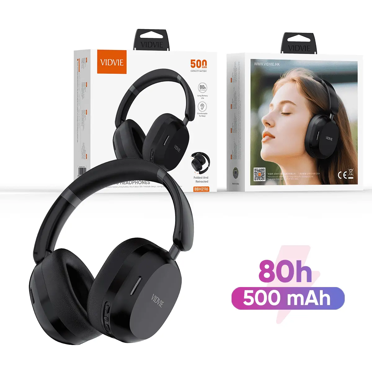 BBH2116  Head-Mounted Wireless Headphones