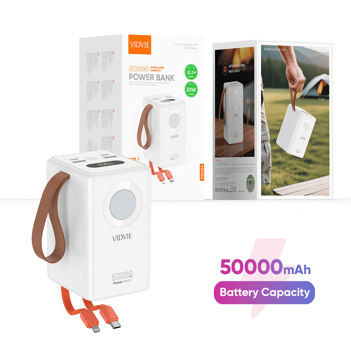 PB7034  50000mAh Extra Large Capacity Power Bank