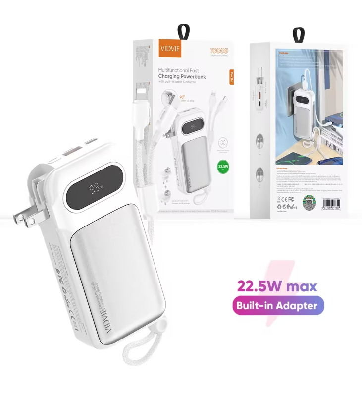 PB796 Multifunctional Fast Charging power Bank