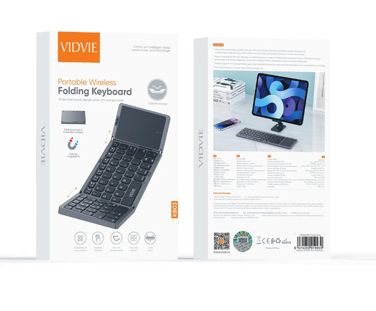 KB03  Portable Wireless Folding Keyboard