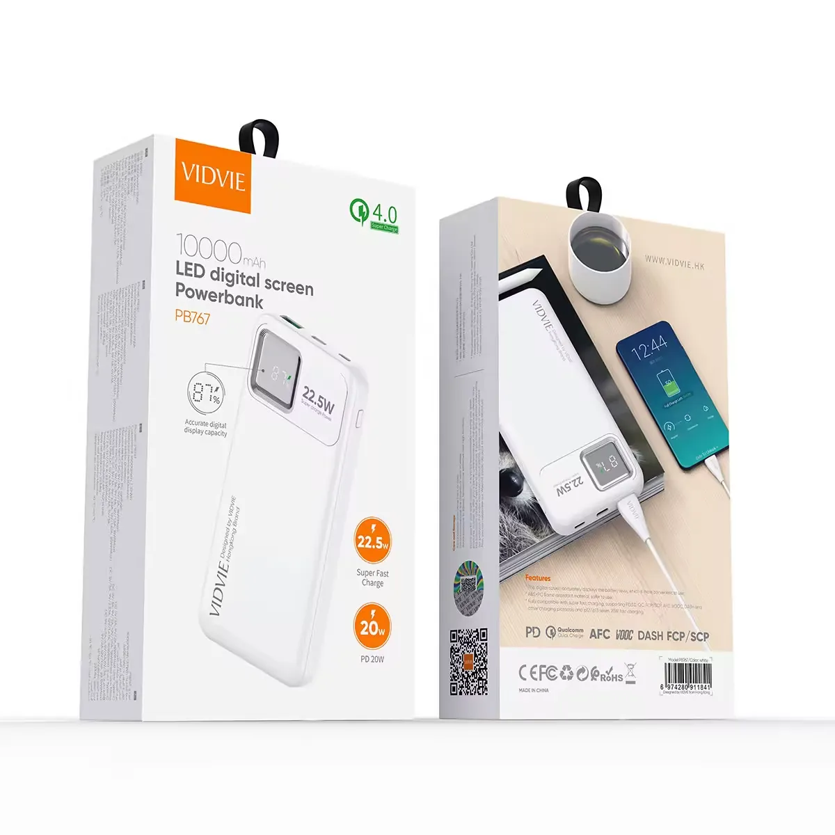VIDVIE PB767 10000mAh 22.5W Super Fast Charging Power Bank