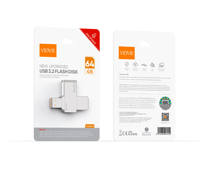 USB2608 New Upgraded USB 3.2 Flash Disk 64gb