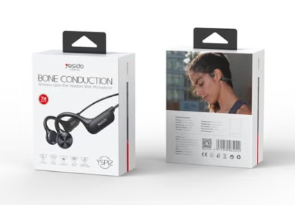 YSP12 Bone Conduction Earphones - Wireless Open-Ear Design with Clear Sound, Lightweight Comfort, and Long Battery Life for Outdoor Activities and Hands-Free Calls
