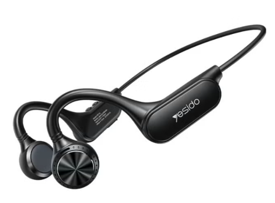 YSP12 Bone Conduction Earphones - Wireless Open-Ear Design with Clear Sound, Lightweight Comfort, and Long Battery Life for Outdoor Activities and Hands-Free Calls