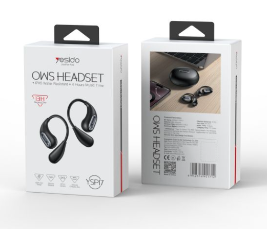 YSP17 Yesido BT5.3 IPX5 Waterproof High Definition Listening OWS Open Type BT Wireless Earphones