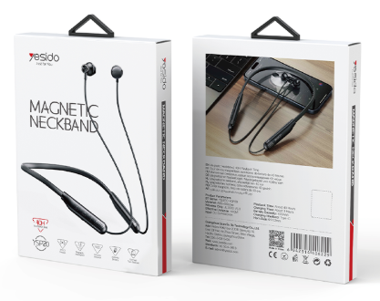 Yesido Ysp20 Bt5.3 Magnetic Suction On Back Lightweight Design Neck-Mounted Bluetooth Headset