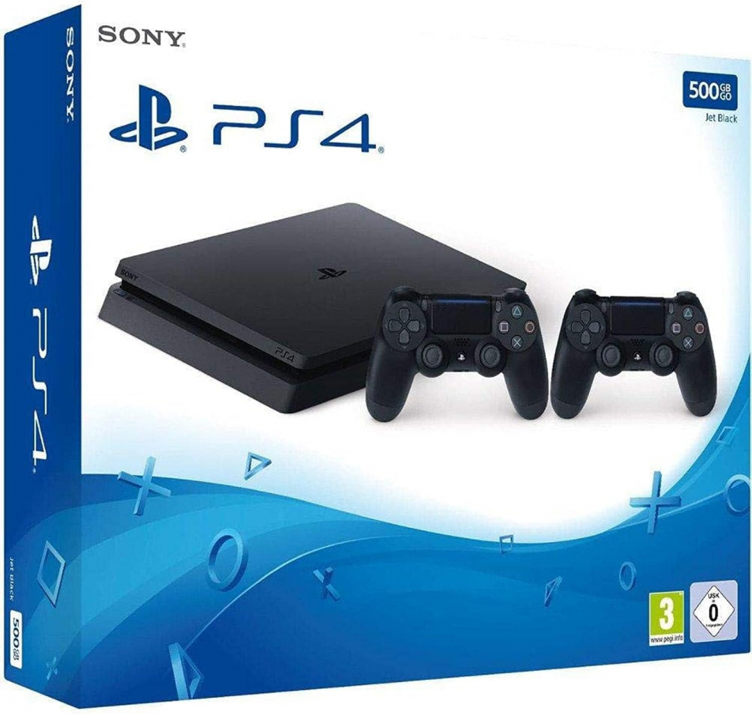 Pre-Owned Sony Used PlayStation 4 500GB Console Black with Extra Slim Controller