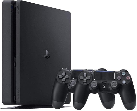 Pre-Owned Sony PlayStation 4 Used 1TB Console Black with 2 Controllers HDR Bluetooth 5.3