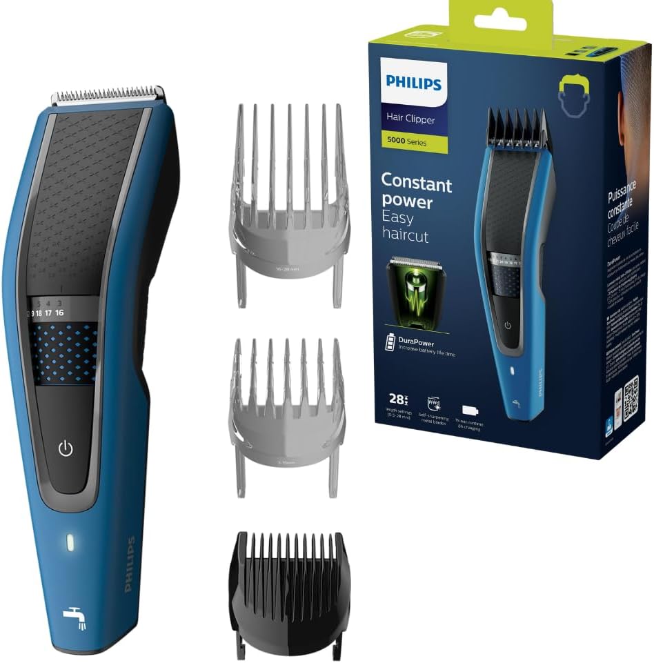 Philips Series 5000 Washable Hair Clipper Blue HC5612/15