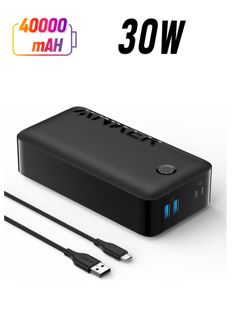 Portable Charger, Power Bank, 40,000mAh 30W Battery Pack with USB-C High-Speed Charging, for MacBook, iPhone iPhone 16/16 Plus/16 Pro/16 Pro Max, iPhone15/14/13/12 Series, Samsung Galaxy, iPad