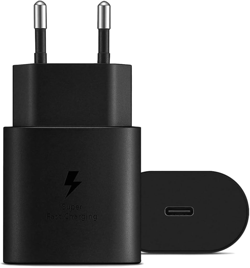 Samsung 25W Power Adapter – Super Fast Charging USB-C Wall Charger with GaN Tech (Black)