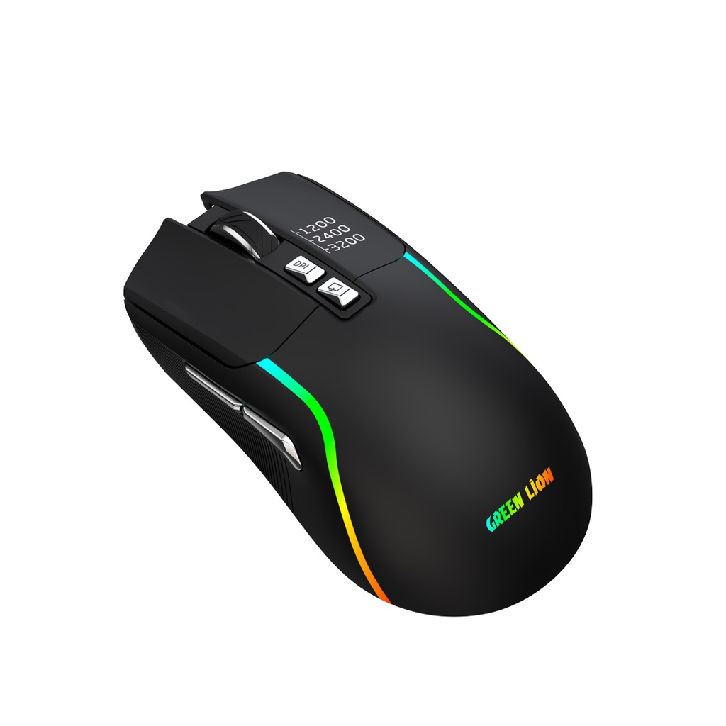 Green Lion Rechargeable RGB Gaming Mouse