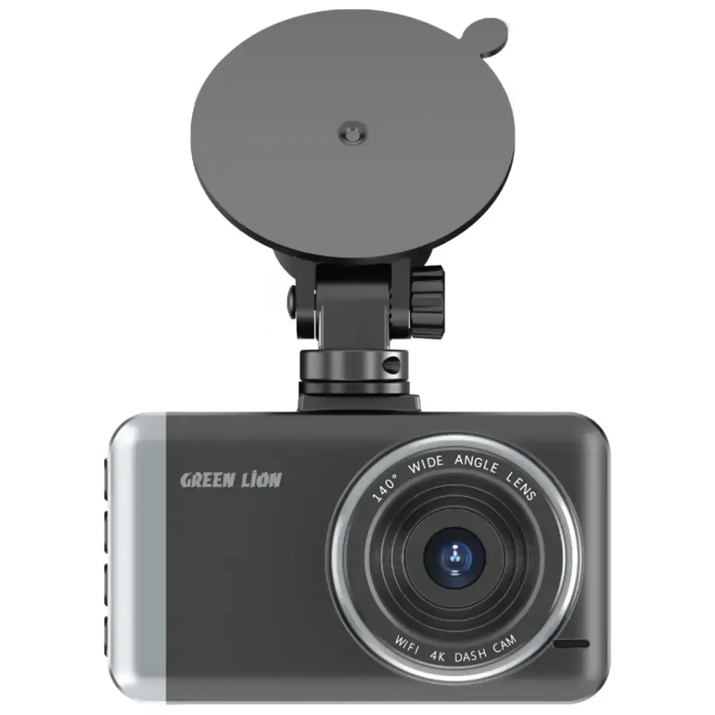 Green Lion Dash Cam Pro Front & Rear 4K Dual Dash Camera with WiFi, Night Vision & 3.0" IPS Display - Black