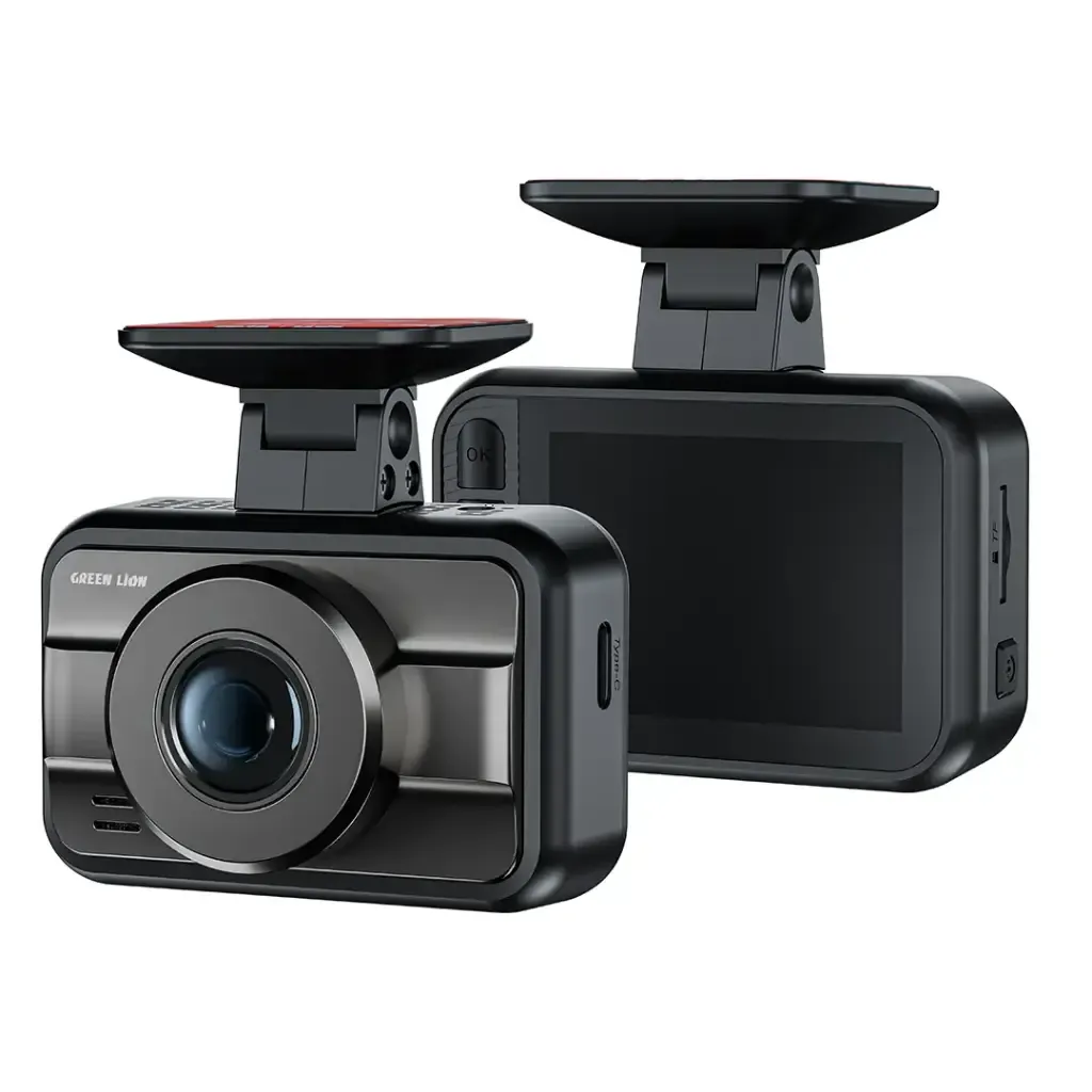 Green Lion GC-700 Dash Cam Front & Rear 2K + 1080P with GPS, WiFi, Super Night Vision & G-Sensor - Black