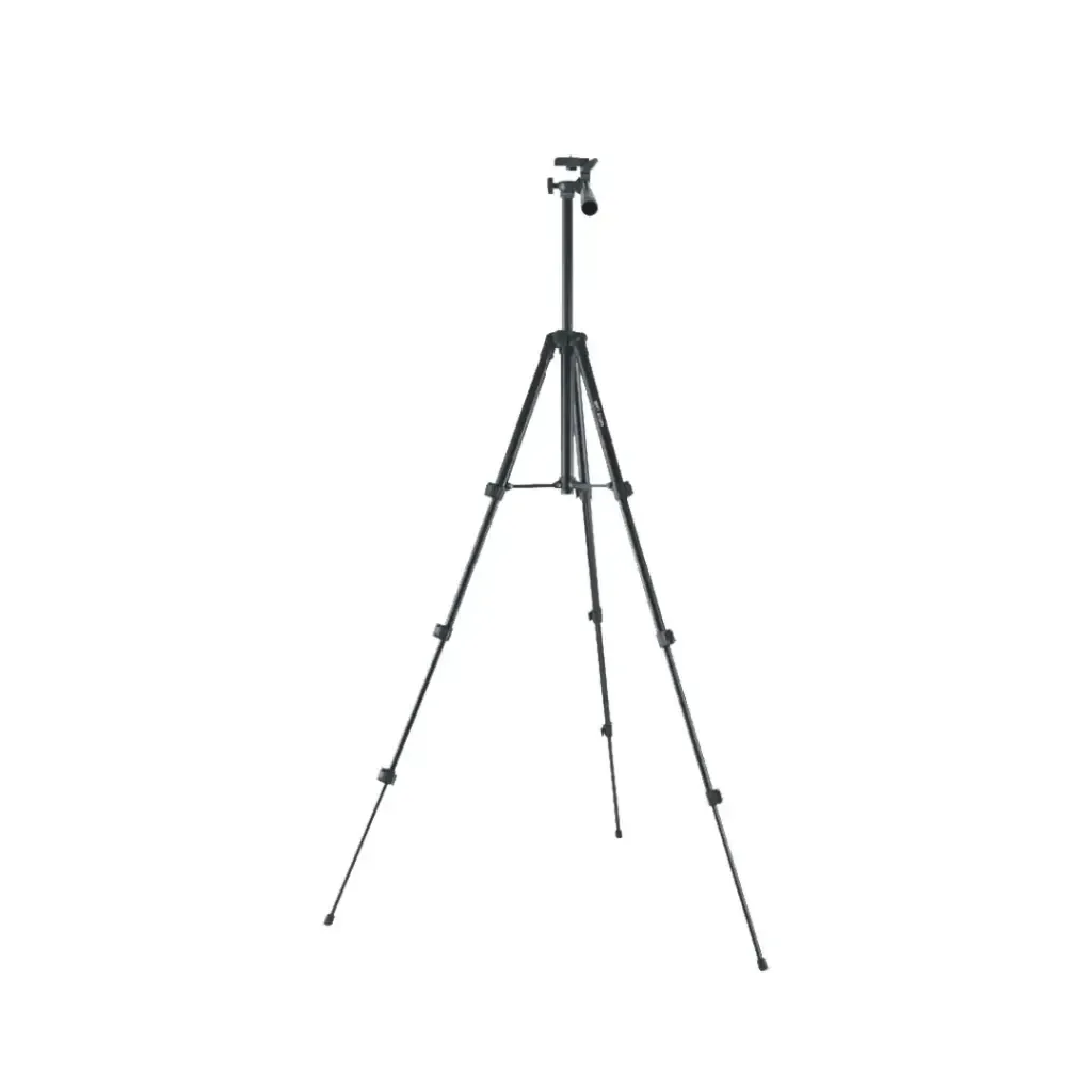 Green Lion GTP-100 Professional Aluminum Tripod with Bluetooth Remote, 360° Rotation & Phone Holder - Black