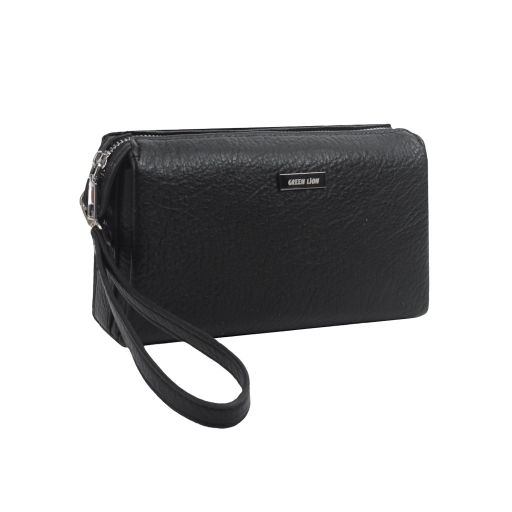 Green Lion Marly Clutch Bag – Premium PU Leather Water-Resistant Multi-Pocket Travel Pouch