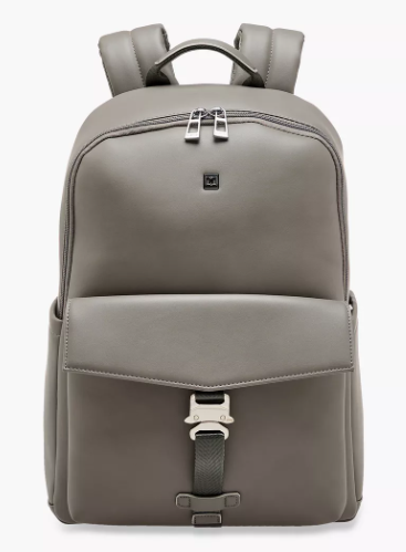 Duchini Solid Backpack with Adjustable Shoulder Straps - 31x17x43 cm - Gray