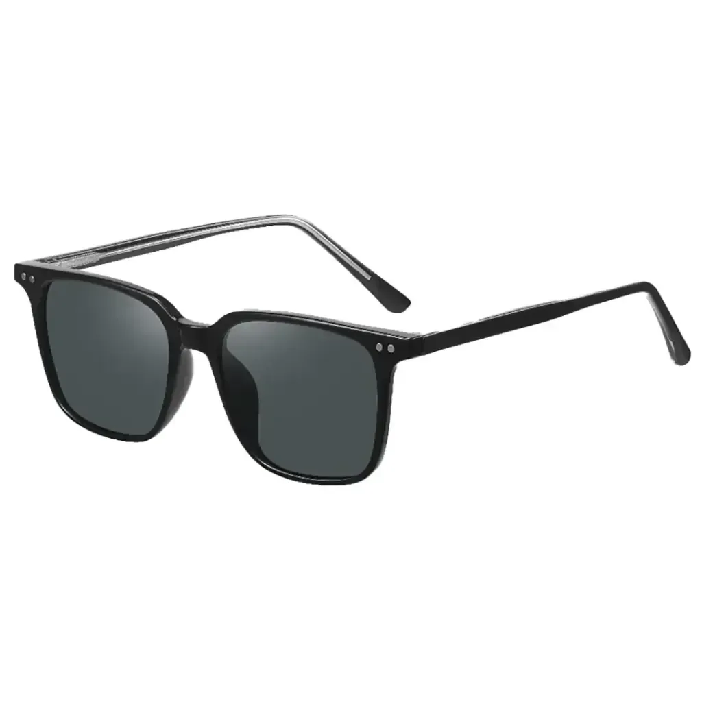 Green Lion Carenzo Sunglasses – Black | Polarized UV400 Lightweight PC+CP Sunglasses