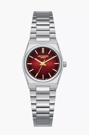 Lee Cooper Women's 25 MM Analog Black Dial Metal Strap | LC08362-380