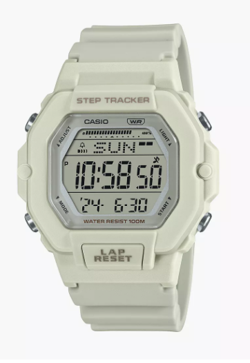 Casio Women's Green Digital Silicone Strap Watch | LWS-2200H-8AVDF | 46 MM