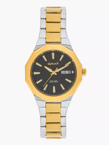Omax Women's Gold and Silver Analog Wrist Watch 00BFD002N002