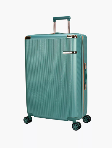 Senator 65 CM Medium Check-In Hard Case Luggage Trolley Bag with Double 4 Wheels | A5123 - Green