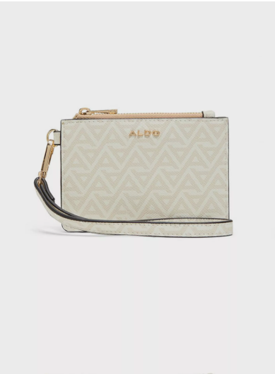 Aldo Ranaleraen Printed Wallet with Zipper Closure | 14 x 10 x 1 cm - Multicolour