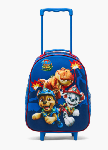Juniors PAW Patrol Print Trolley Bag Set for Boys 3-5 Years with Lunch Bag Handle - 14 inches