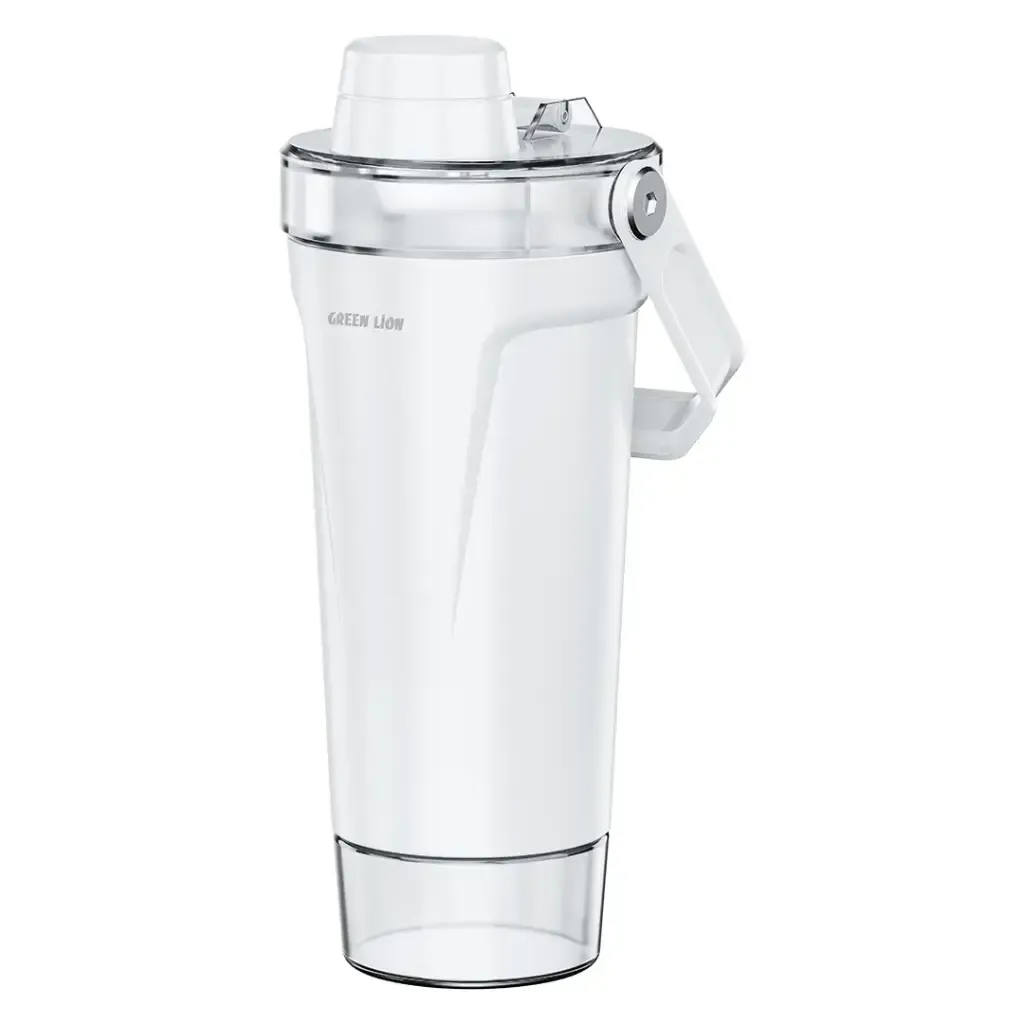 Green Lion Vacuum Insulated Canister Bottle 590ml – White | Stainless Steel Thermal Bottle with Handle