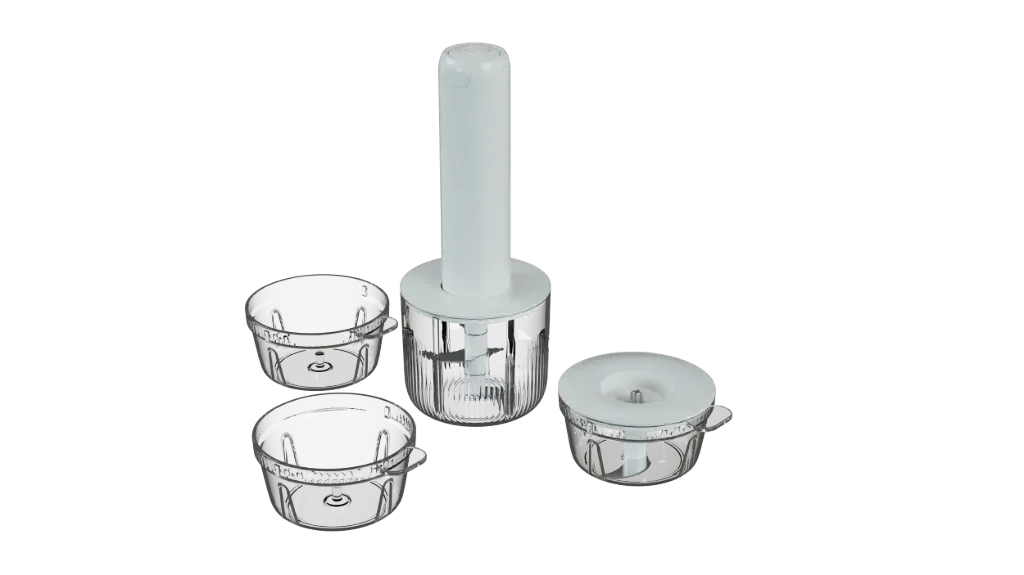 Green Lion Handy Stick Chopper and Grinder Set 30W | Rechargeable 2-in-1 Cordless Food Chopper & Blender