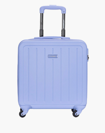 Stargold 40.5 CM Small Cabin ABS Hard Sided 4-Wheeler Spinner Trolley Bag with Combination Lock - Purple