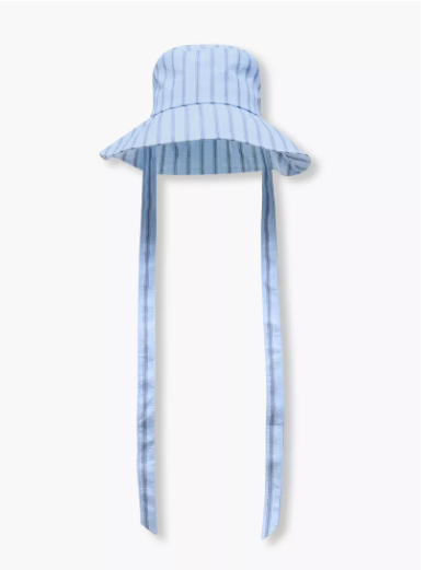 Striped Hat with Tie-Ups (Free Size)