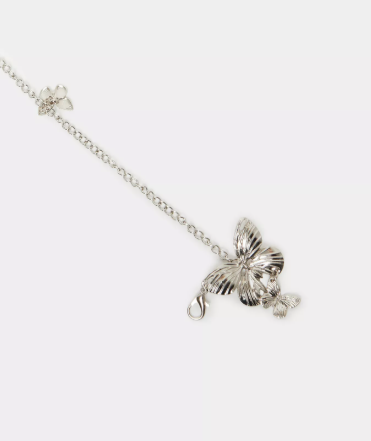 Styli Women Silver Butterfly Chain Belt