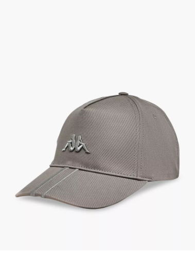 Kappa Men Cap with Logo Embroidery (Free Size) Gray