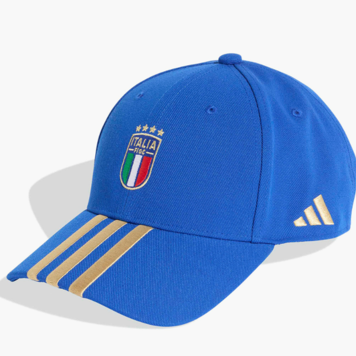 Adidas Men Cap with Italy Football Embroidery Blue