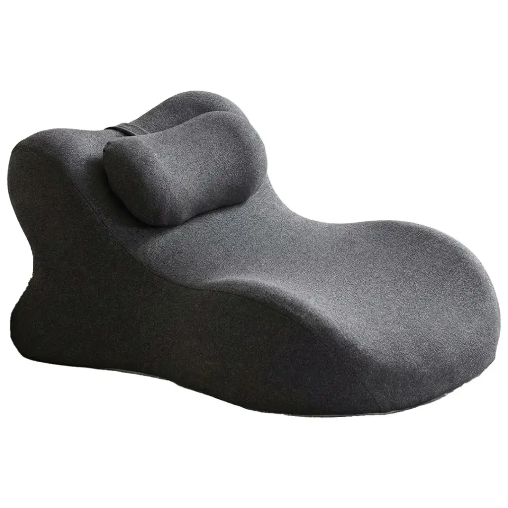 Green Lion Triangular Relief Pillow – Black | Memory Foam Wedge Pillow for Neck & Leg Support