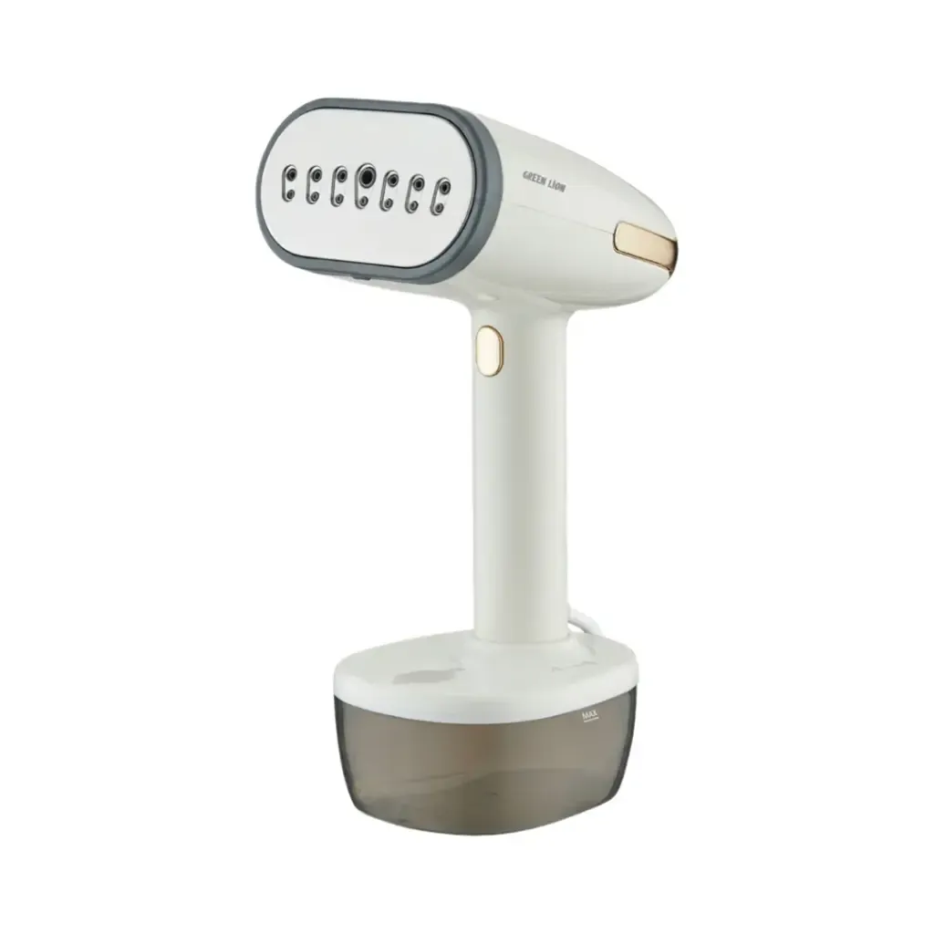 Green Lion Steam 1800W Garment Steamer – Beige | Portable Handheld Clothes Steamer with 350ml Tank