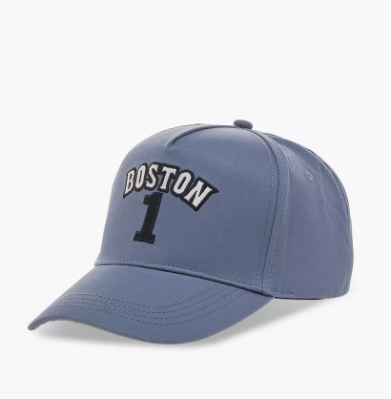 Men Cap with Buckled Strap Closure (Free Size) Blue