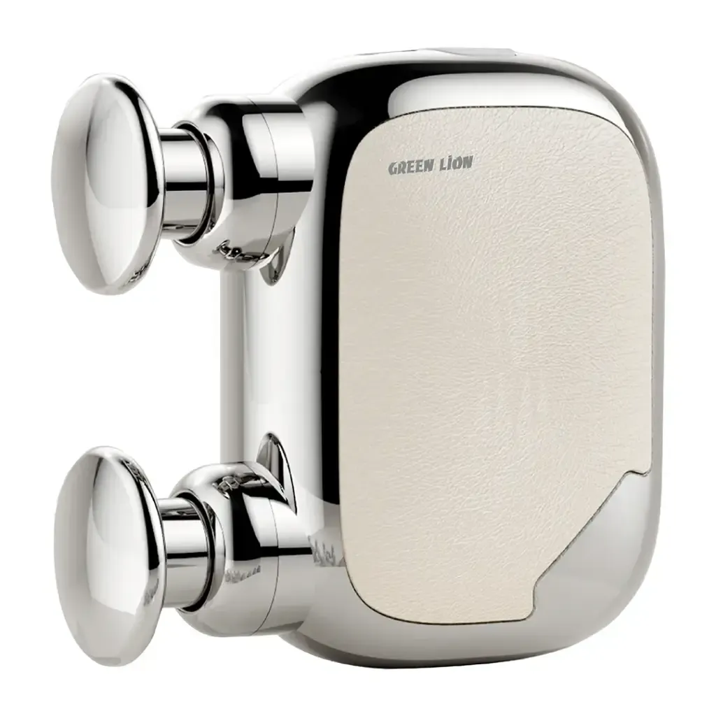 Green Lion Mini Flex Dual-Head Massage Gun – Silver | Portable Deep Tissue Muscle Massager