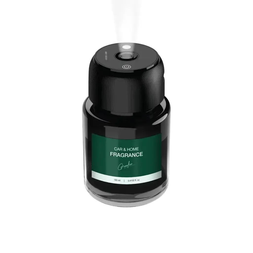 Green Lion Fragrance Air Diffuser 160mL, Rechargeable Aroma Diffuser with 3 Spray Modes, USB-C, 20m² Coverage – Black