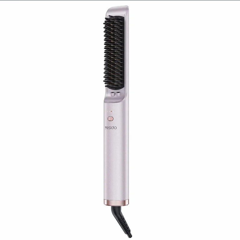 YESIDO MG33 EU Plug Hair Straightener Brush Smart Temperature Control Negative lon Hair Straightening Comb