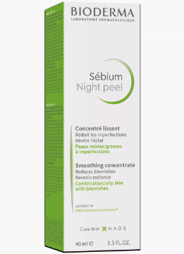Bioderma Sebium Night Peel Smoothing Concentrate Gel - 40 ml