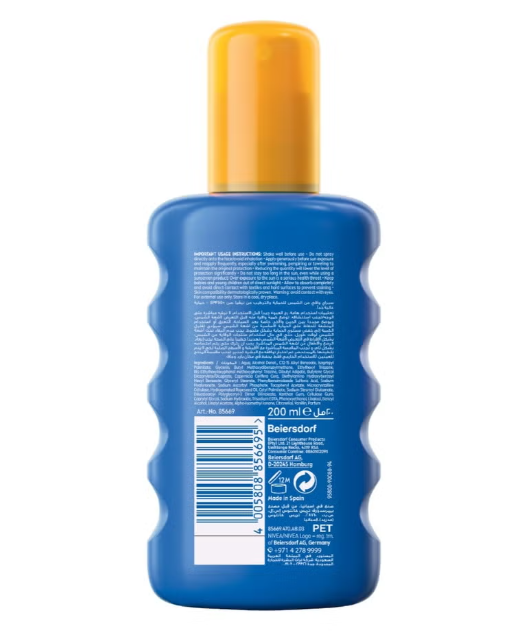 Nivea Sun Protect And Moisture Sun Spray Spf50 Advanced Sunscreen Providing Immediate Uva + Uvb Protection