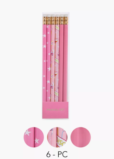 Lifestyle Assorted Wooden Pencil - Set of 6