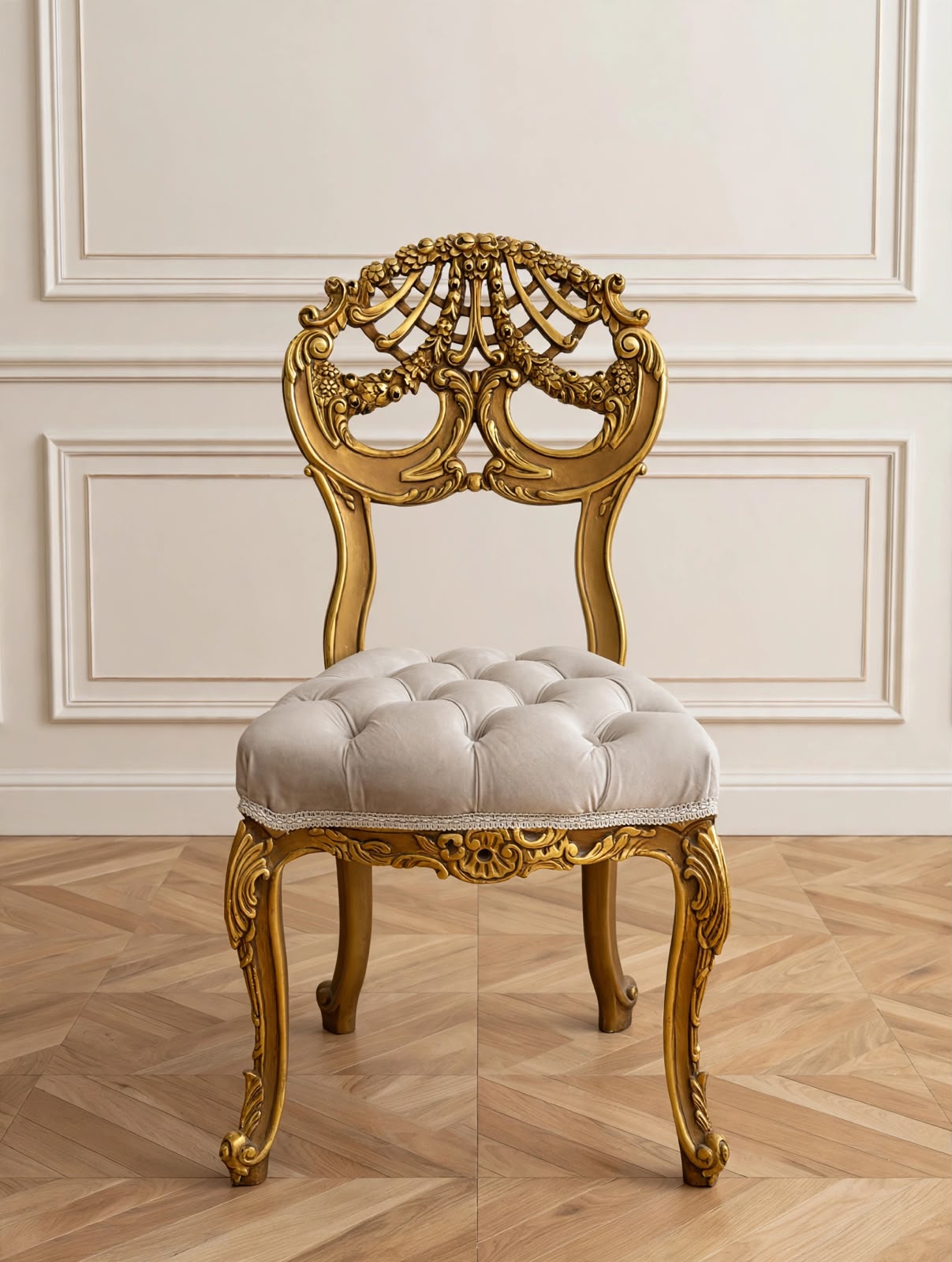 Classic Golden Crown Chair