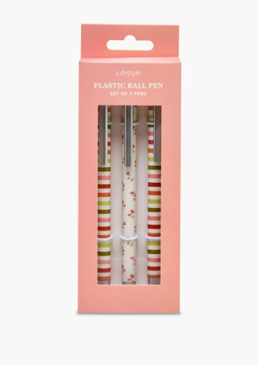 Lifestyle Ball Pen with Print - Set of 3