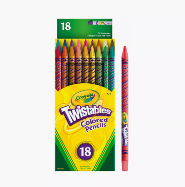 Crayola 18-Piece Twistable Colour Pencils