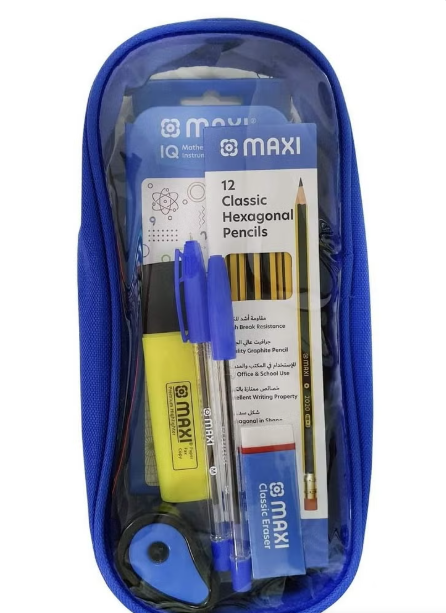 Maxi 28-Piece School Stationery Writing Kit Assorted Colors