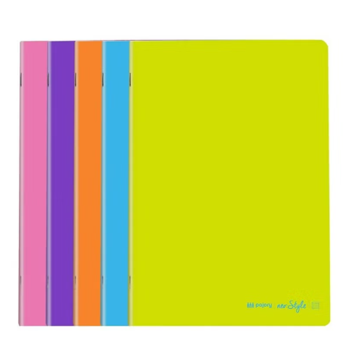 Maxi 5-Piece A4 Size Neo Style Notebook Multicolour