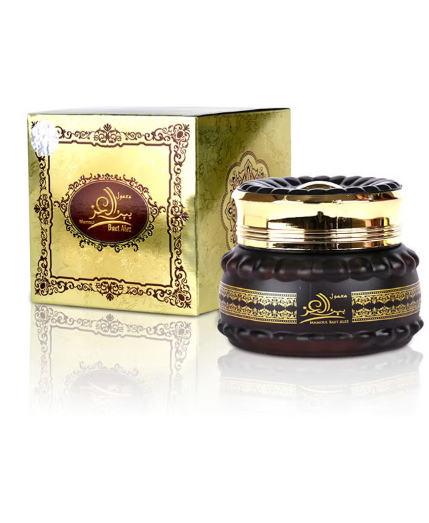 Almas Maamoul Incense Baet Alez - 1 Jar x 60grams | Authentic Arabic Bakhoor Oud Wood Powder | Aroma Lasts All Day Long - Perfect for Prayers, Namaz, Ramadan & Eid Gifts, Ceremonies, Meditation & Room Perfuming